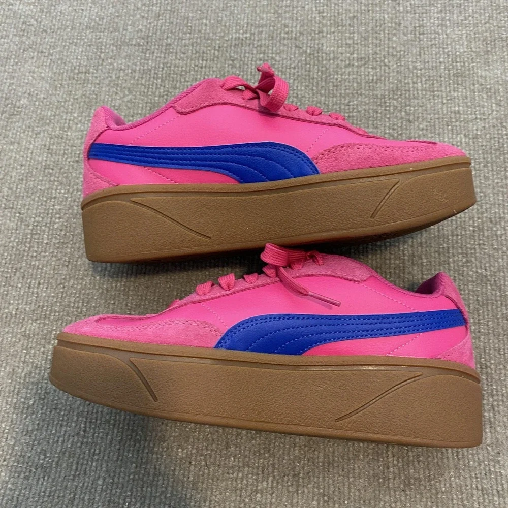 PUMA Shoes Womens Size 8.5 Pink Platform SoftFoam+ Cushioned‎ Sneakers 402313-14